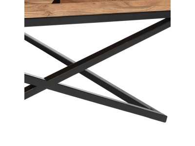 Mesa de centro en madera con estructura en hierro lacado - KELLNERIN