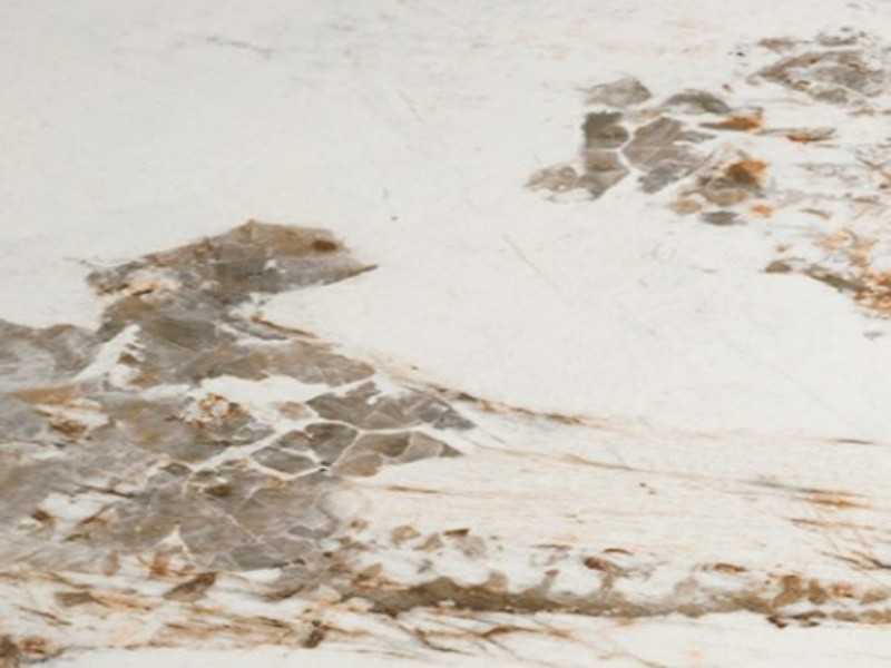 Walnut coffee table with porcelain marble top - SYMI