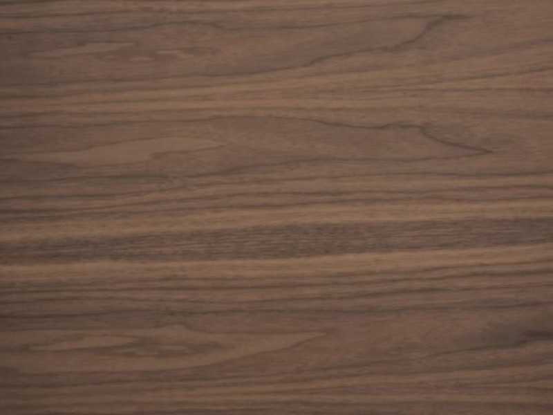 Corner table in walnut wood and tempered glass top - DAISY