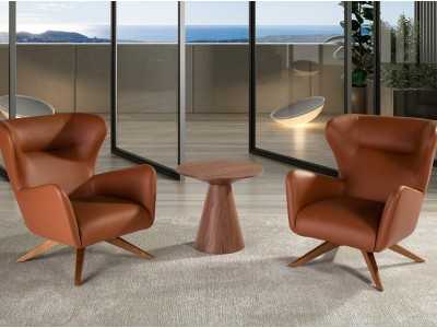 Table d'appoint / table de nuit en bois de noyer - MAIRA Table d'appoint / table de nuit en bois de noyer - MAIRA