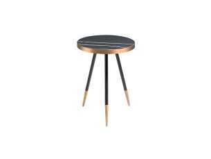 Corner table with porcelain marble top - RIGA