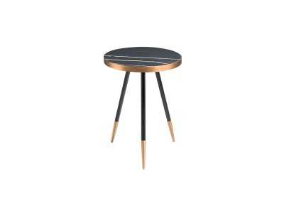 Corner table with porcelain marble top - RIGA