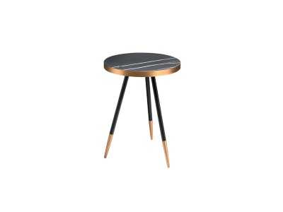 Corner table with porcelain marble top - RIGA
