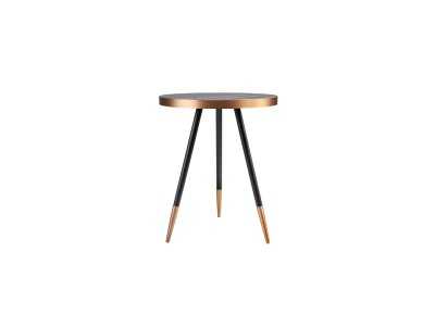 Corner table with porcelain marble top - RIGA