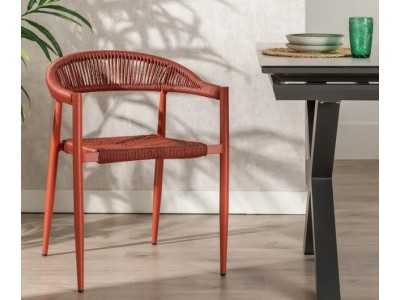 Aluminum outdoor chair - WASSER CALDERA