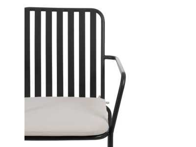 Chaise d'extérieur avec accoudoirs en acier - SIESTA Chaise d'extérieur avec accoudoirs en acier - SIESTA