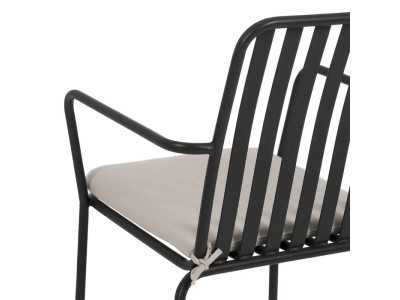 Chaise d'extérieur avec accoudoirs en acier - SIESTA Chaise d'extérieur avec accoudoirs en acier - SIESTA