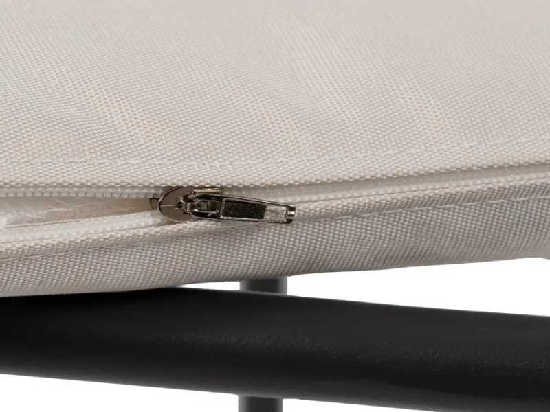 Chaise d'extérieur avec accoudoirs en acier - SIESTA