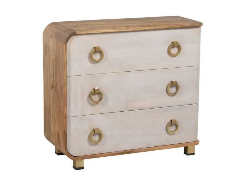 Cómoda de diseño en madera de mango - KURVEN