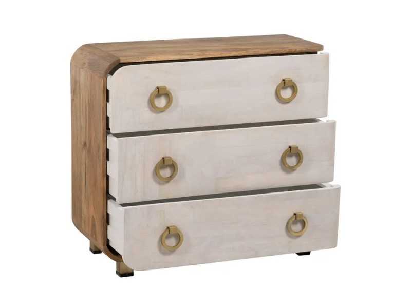 Cómoda de diseño en madera de mango - KURVEN