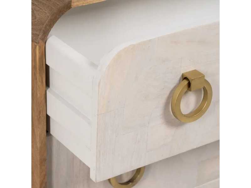 Cómoda de diseño en madera de mango - KURVEN