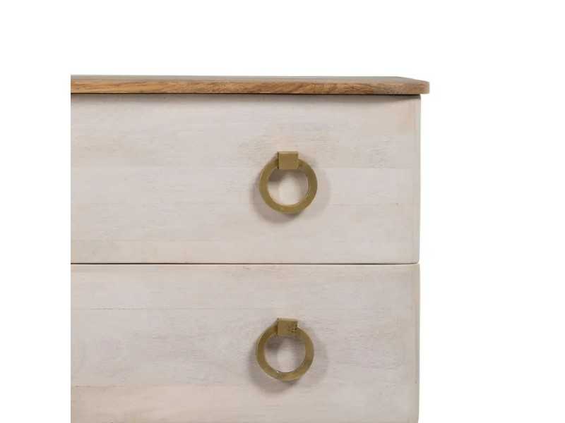 Cómoda de diseño en madera de mango - KURVEN