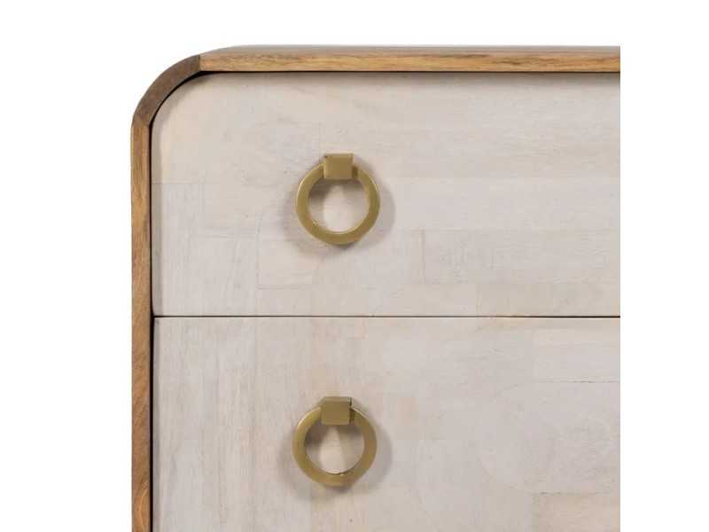 Cómoda de diseño en madera de mango - KURVEN