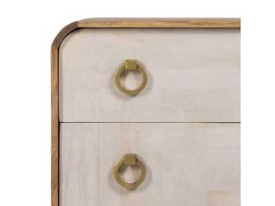 Cómoda de diseño en madera de mango - KURVEN