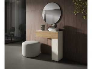 Lacquered and oak wood entrance console - SHANA