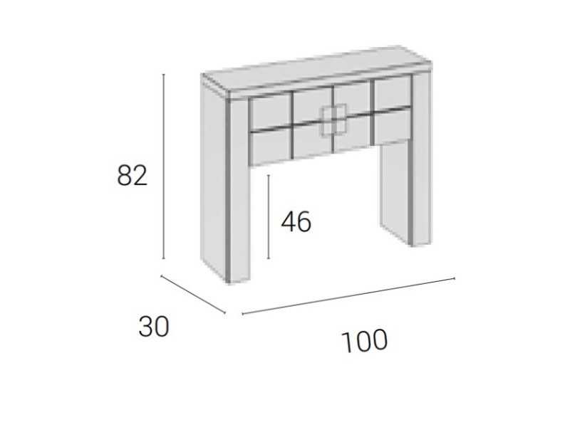 Consola de entrada con 2 puertas - TESSA