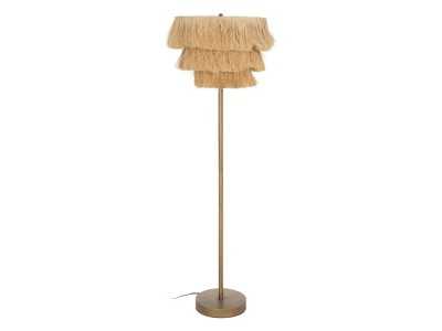 Raffia floor lamp - MYKONOS 1