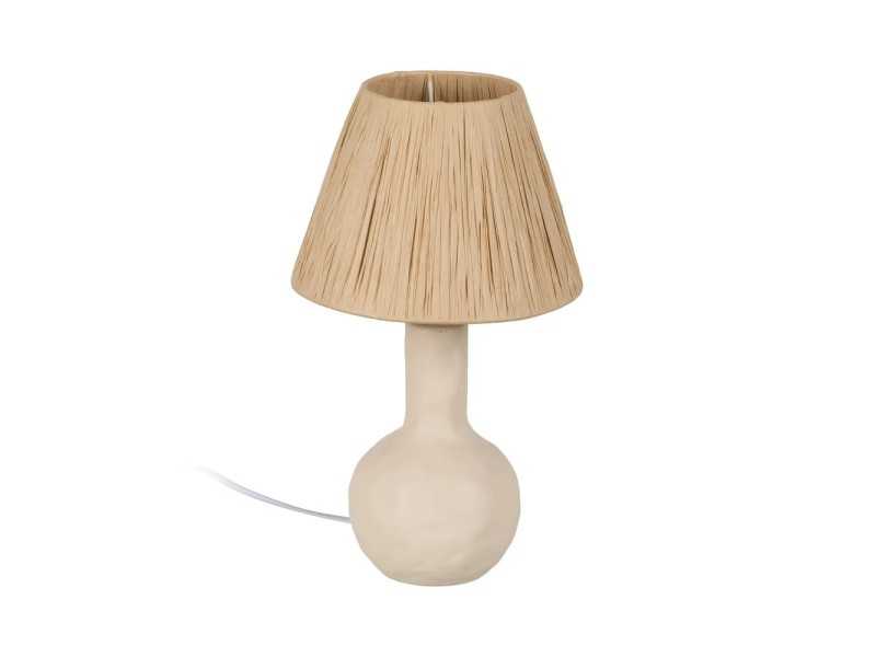 Lámpara de mesa con base cerámica - MYKONOS 2