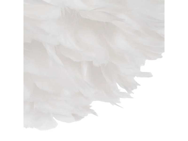 Lámpara de pie en acero dorado y plafón plumas - PLUME 2