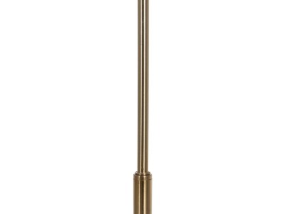 Lámpara de pie en acero dorado y plafón plumas - PLUME 2