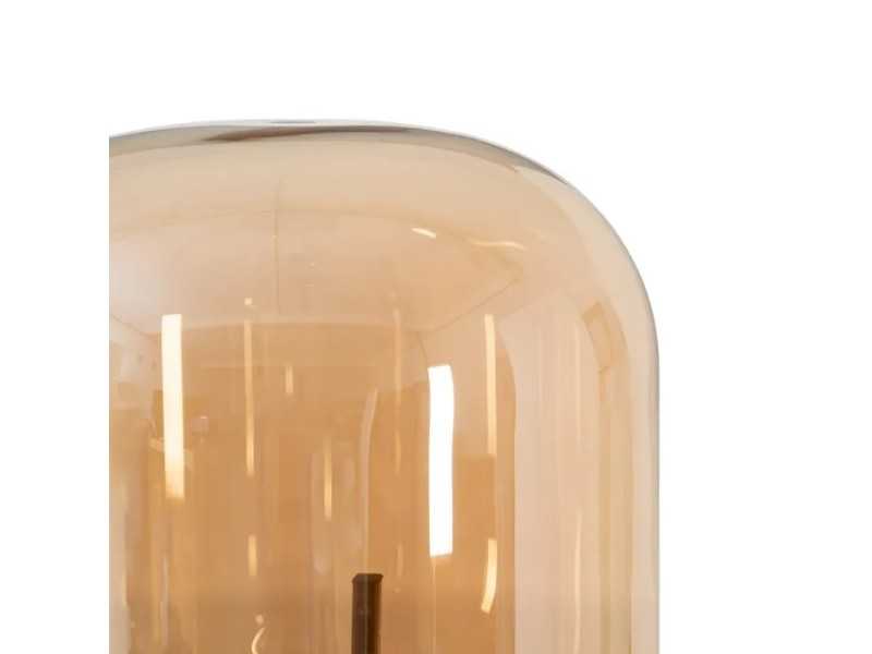 Steel and glass table lamp - CAPSULE