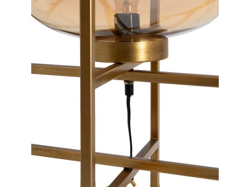 Lámpara de mesa en acero y cristal - CAPSULE