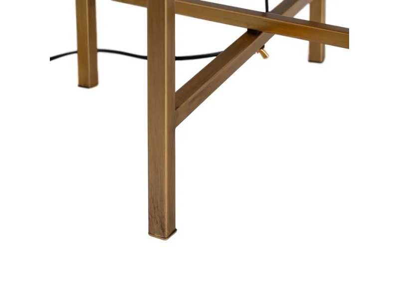 Lámpara de mesa en acero y cristal - CAPSULE