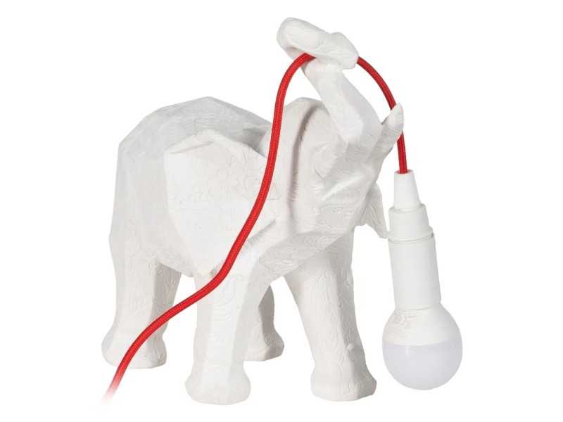 Polyresin table lamp - ÉLÉPHANT