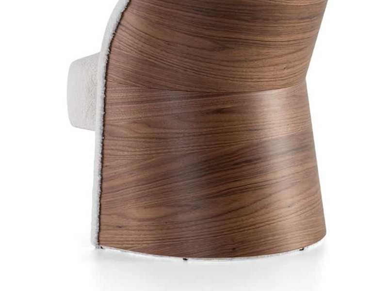 Silla de diseño tapizada con estructura en madera - ADELAIDE