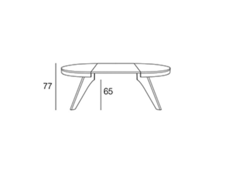 Round and extendable dining table - ADELAIDE