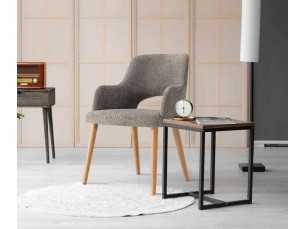 Designer chair with arms - AVELINE BOIS 2