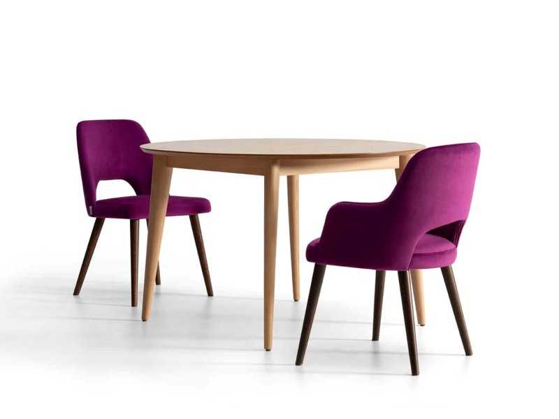 Designer chair with arms - AVELINE BOIS