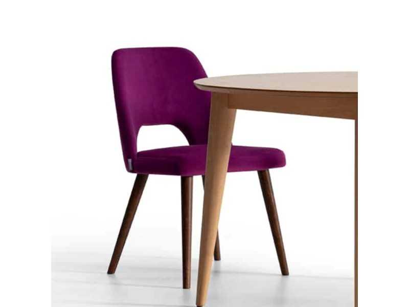 Designer chair with arms - AVELINE BOIS