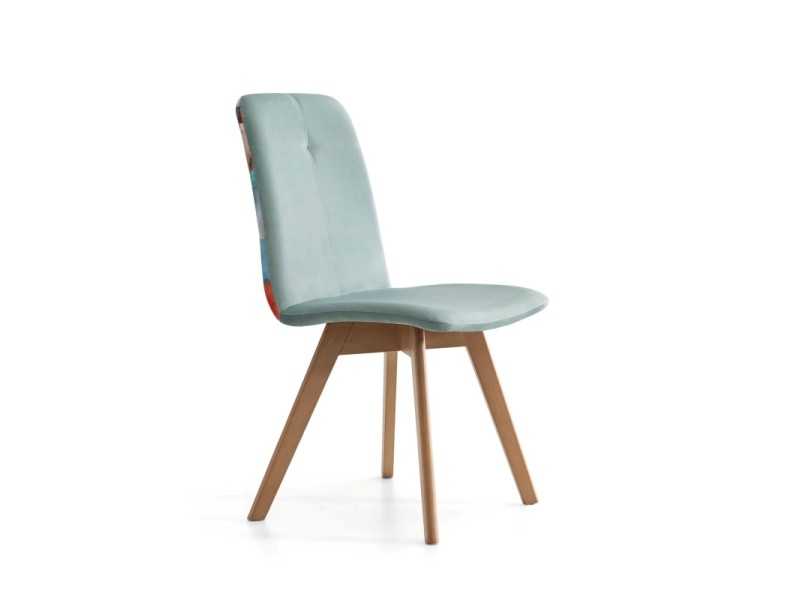 Chaise design nordique tapissé - ANTOINE
