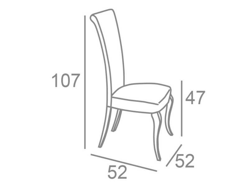 Upholstered designer chair - ALBA