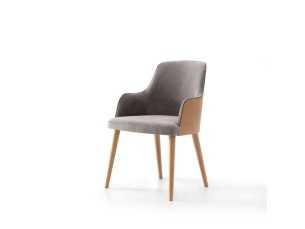 Chaise design avec dossier en bois - ADRIANA 2
