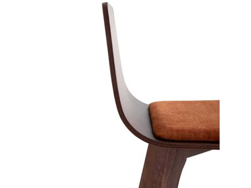 Tabouret design nordique avec coussin - ANNIKA WOOD