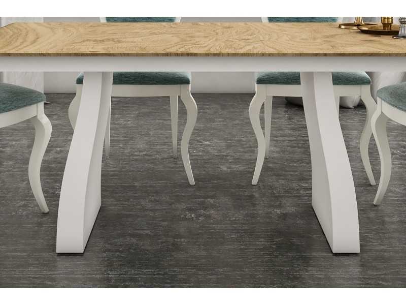 Extendable wooden dining table - AINHOA