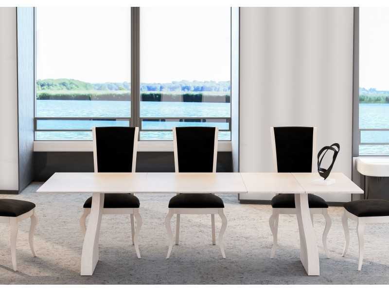 Extendable wooden dining table - AINHOA