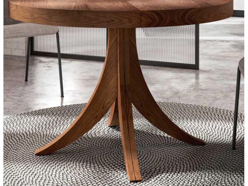 Table à manger ronde et extensible - COURBES