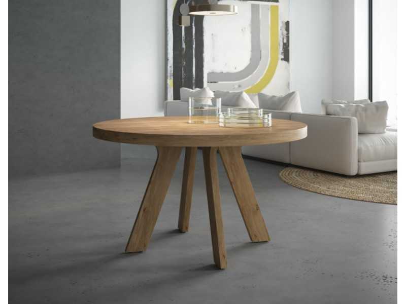 Round and extendable dining table - ESFERA