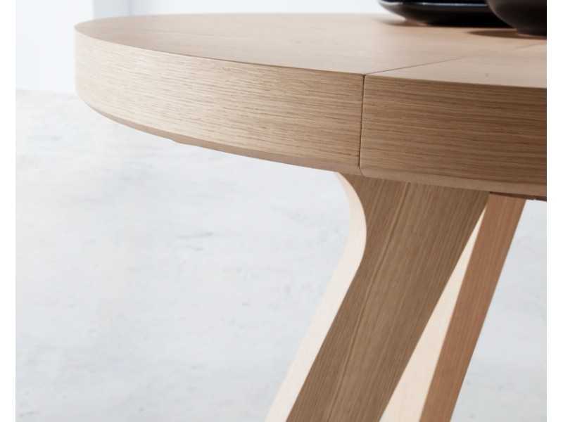 Mesa de comedor redonda y extensible - ESFERA