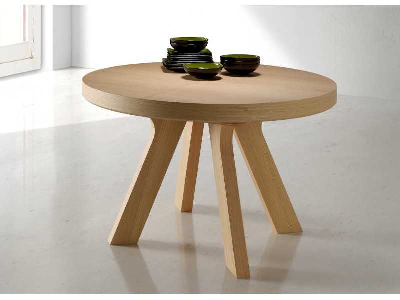 Mesa de comedor redonda y extensible - ESFERA