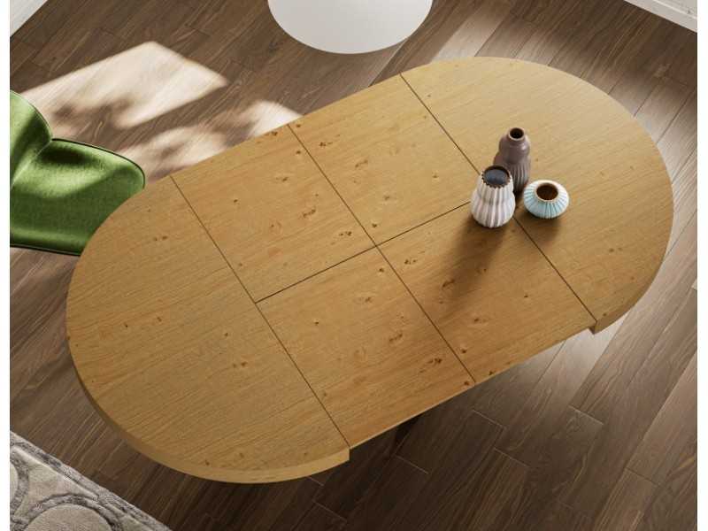Mesa de comedor redonda y extensible - ESFERA