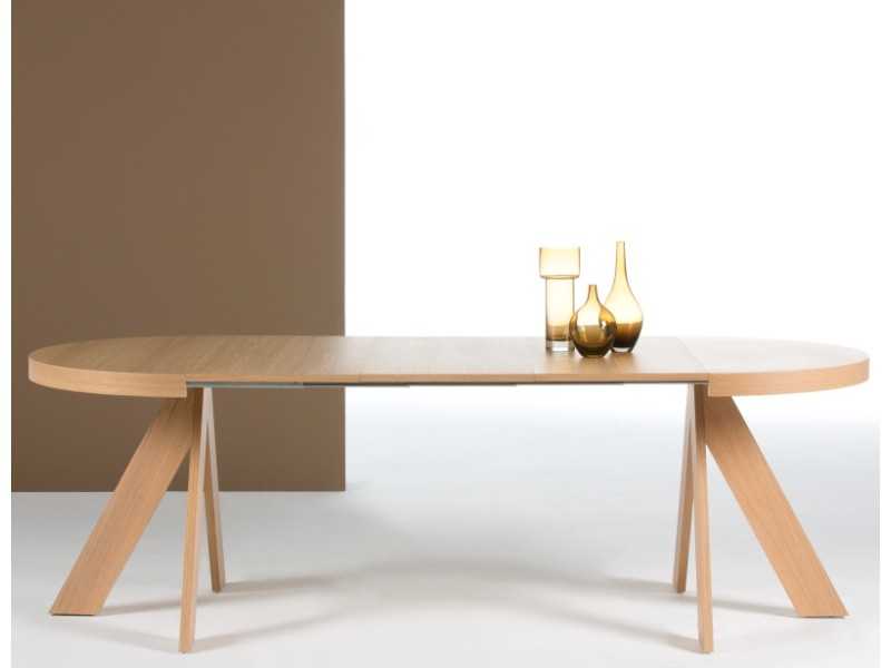 Table à manger ronde et extensible - TREKY