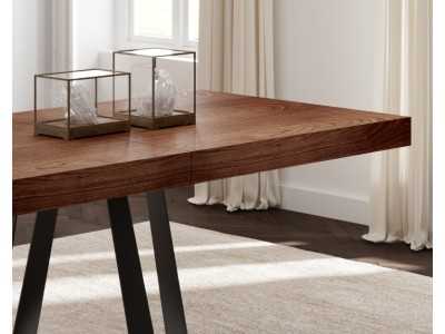 Table à manger extensible avec piètement en acier laqué - VIANDEM