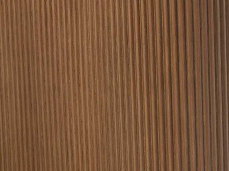 Mesa de comedor redonda en madera nogal, lacada y tapa mármol porcelánico - ALBERTINE
