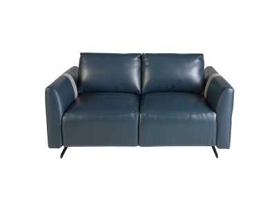 2-seater relax sofa upholstered in genuine leather - ADELLE