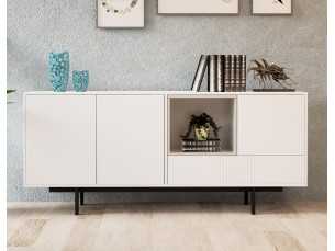 Buffet design laqué avec piètement en métal - ATIKO 2