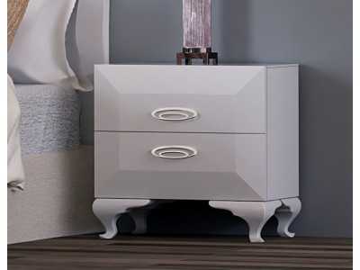 Lacquered bedisde table with Chippendale legs - ADELISE